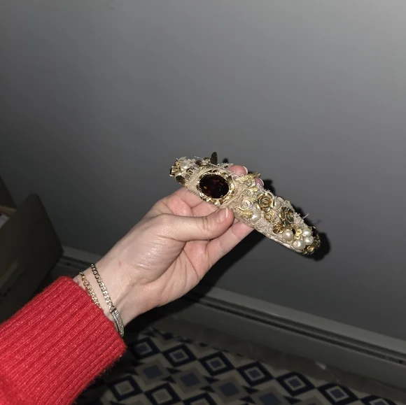 Dolce And Gabbana Embellished Headband - Picture 2 of 4